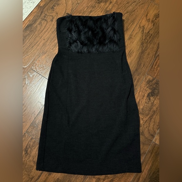 Banana Republic Dresses & Skirts - NWT Banana Republic Black Strapless Fringe Dress size 12